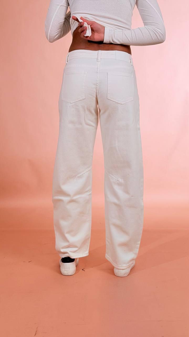 GLAMOROUS Jeans bianco baloon AN5573 BIANCO 