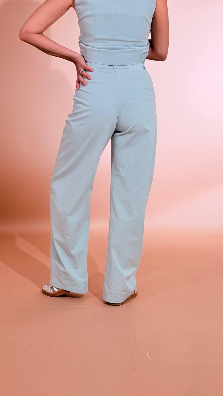 ELLEH Pantalone palazzo SS260146 CELESTE 