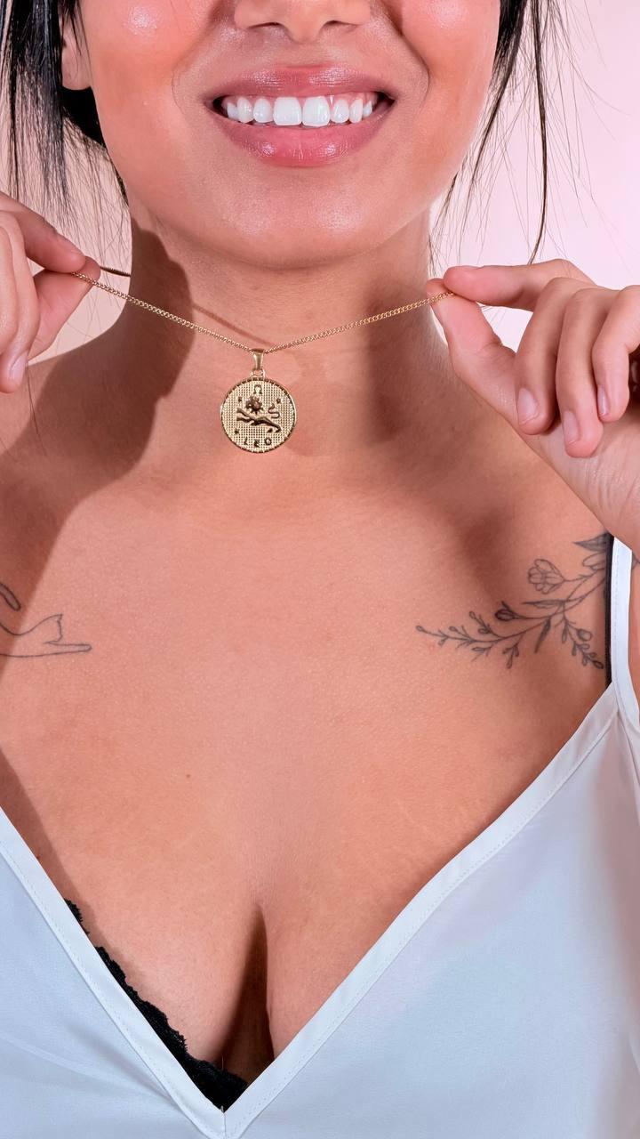 CLUB MANHATTAN Collana segno zodiale leone CLBMLEONE ORO 