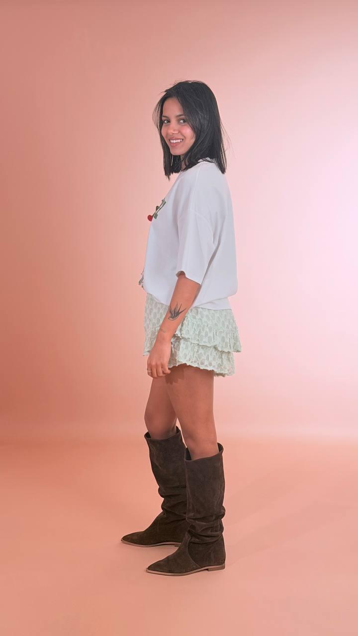 ANNA ROCK Panta gonna balze 309033 VERDE 