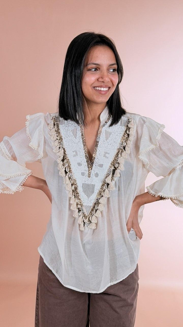 SOUVENIR Casacca conchiglie M39F0185 BEIGE 