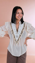 SOUVENIR Casacca conchiglie M39F0185 BEIGE 