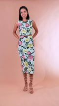 SILENCE Completo loungette + top fiori SD3013FNT MULTICOLOR 