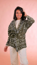 KONTATTO Cardigan bandana 3M1589C KAKI 