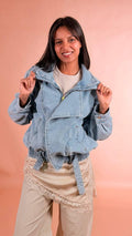 LEVA Bomber denim 98co 2pl G2B-347 DENIM 