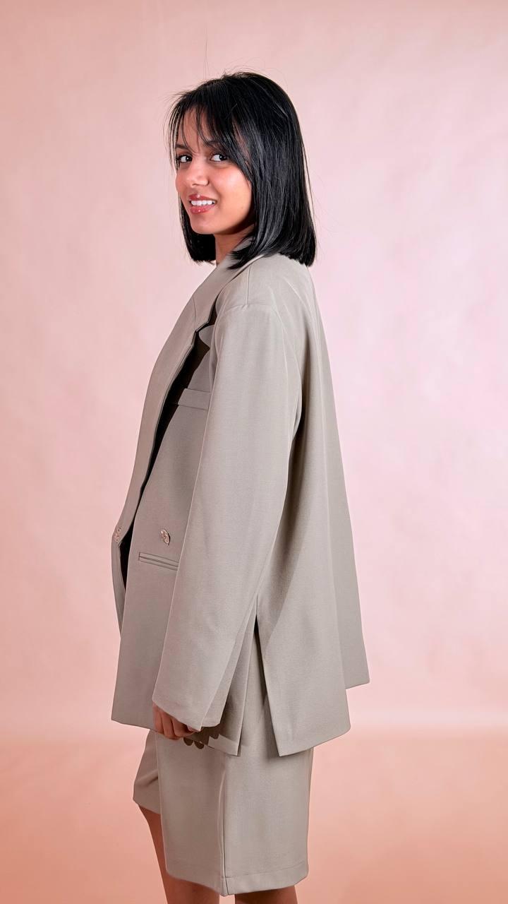 ANNA ROCK Blazer bottone laterale 609209 CORDA 