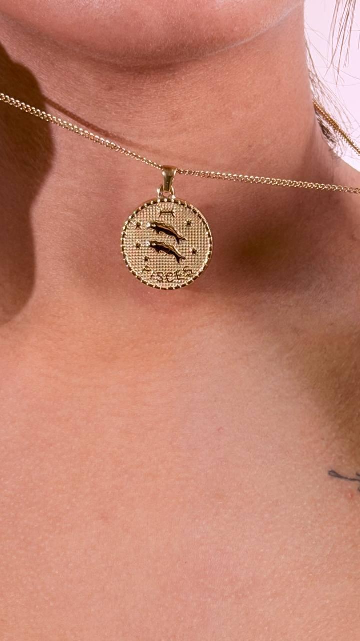 CLUB MANHATTAN Collana segno zodiale pesci CLBMPESCI ORO 