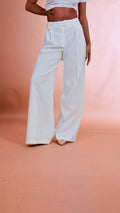 FRACOMINA Pantalone palazzo FR26SV3001W42901 BIANCO 