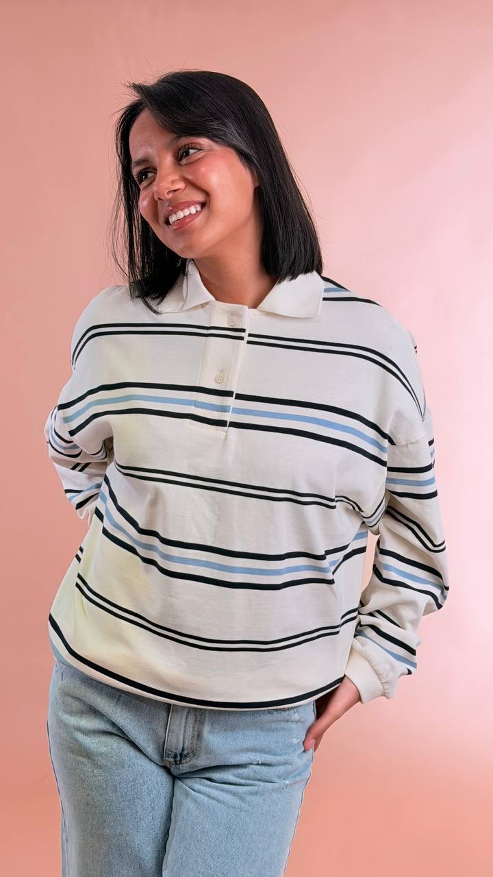ELLEH Polo Oversize SS260233 BLU 