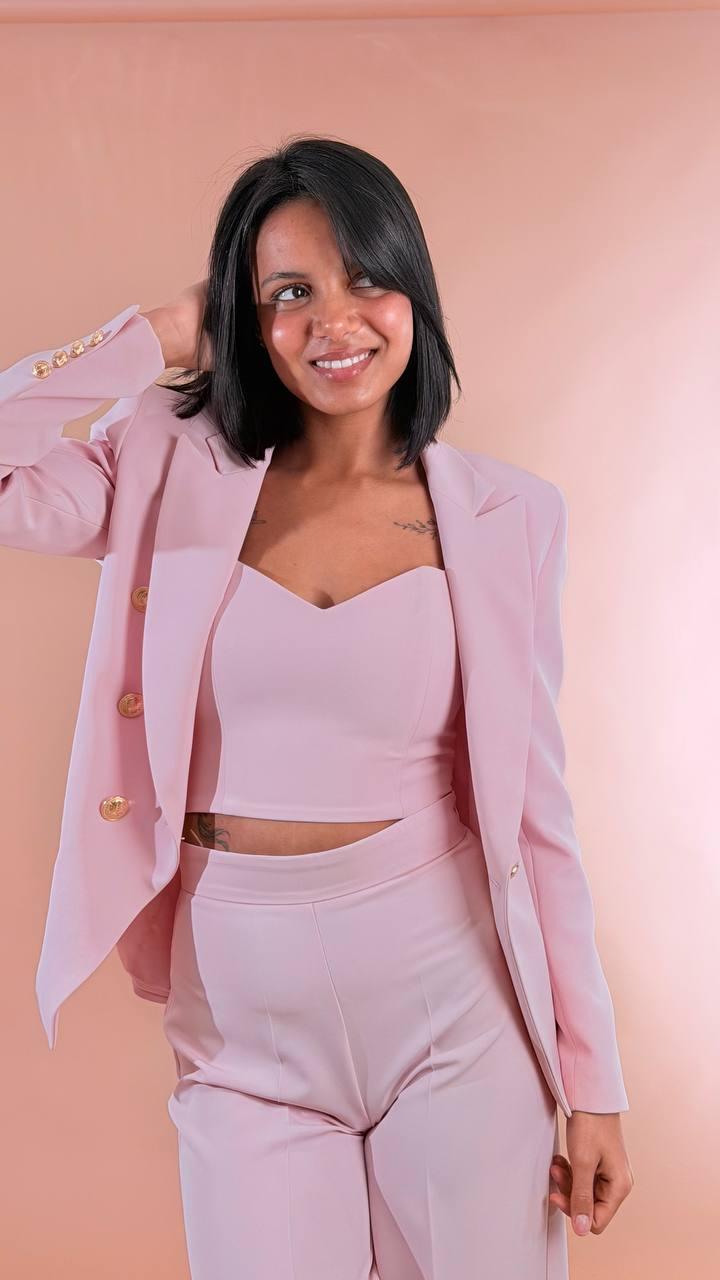 SILENCE Blazer bottone NPR235HONEY PINK 