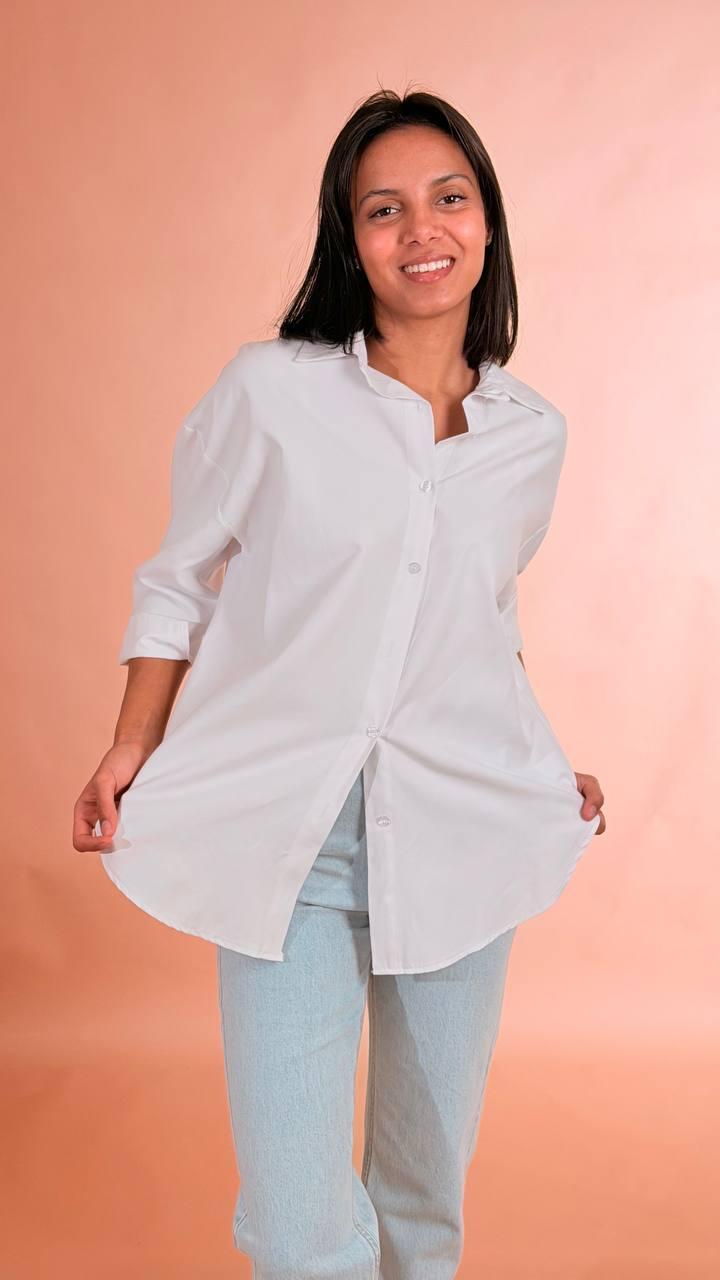 LEVA Camicia basica 5503CA BIANCO 