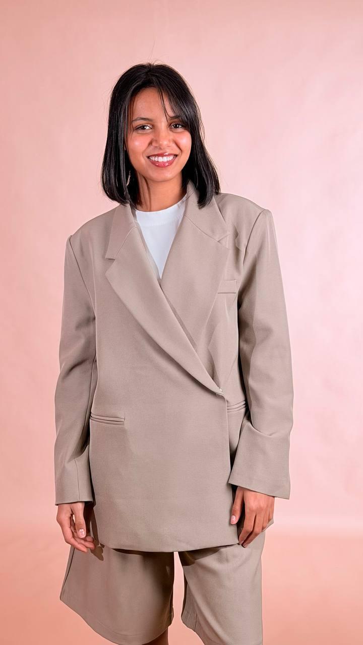 ANNA ROCK Blazer bottone laterale 609209 CORDA 