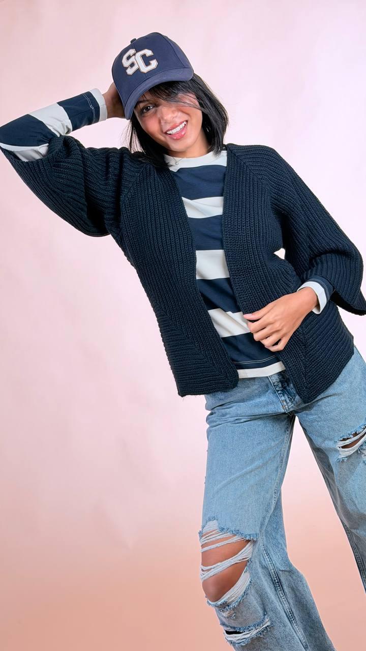 SOYA CONCEPT Cardigan maglia 33758 BLU 