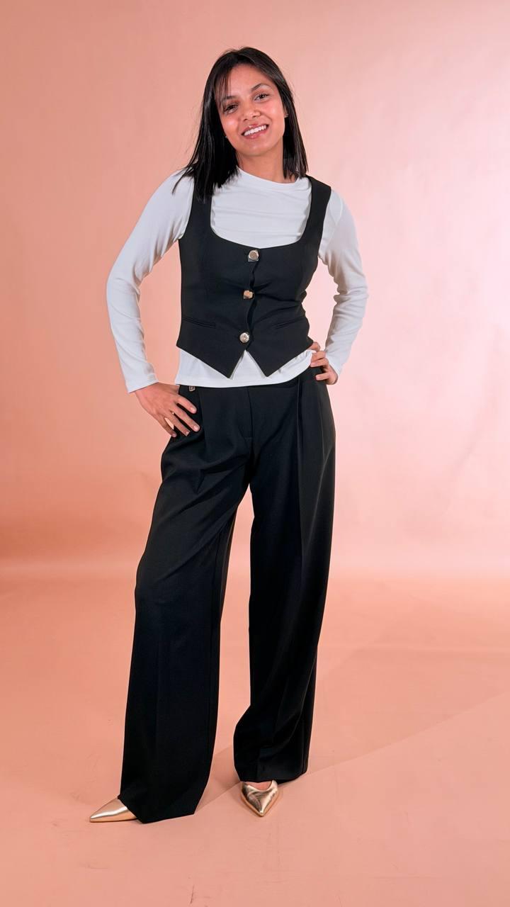 FRACOMINA Gilet con bottoni FR26SJ5001W42901 NERO 
