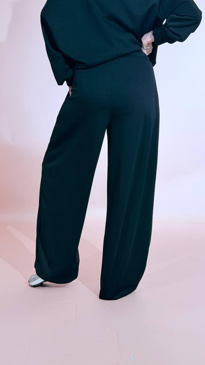 KONTATTO Pantalone tuta balloon SM201C NERO 
