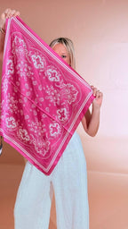 LEVA Foulard fantasia SC004 FUXIA 
