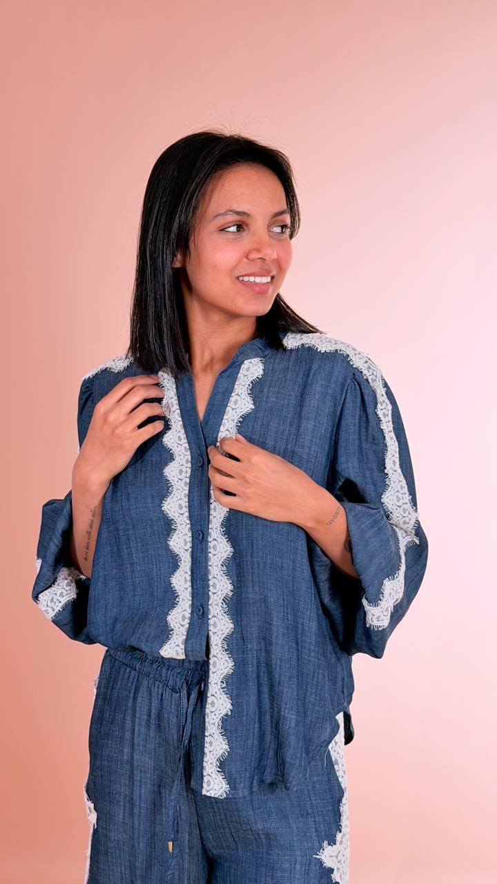 MOTEL Camicia chambery S26CA65 DENIM 
