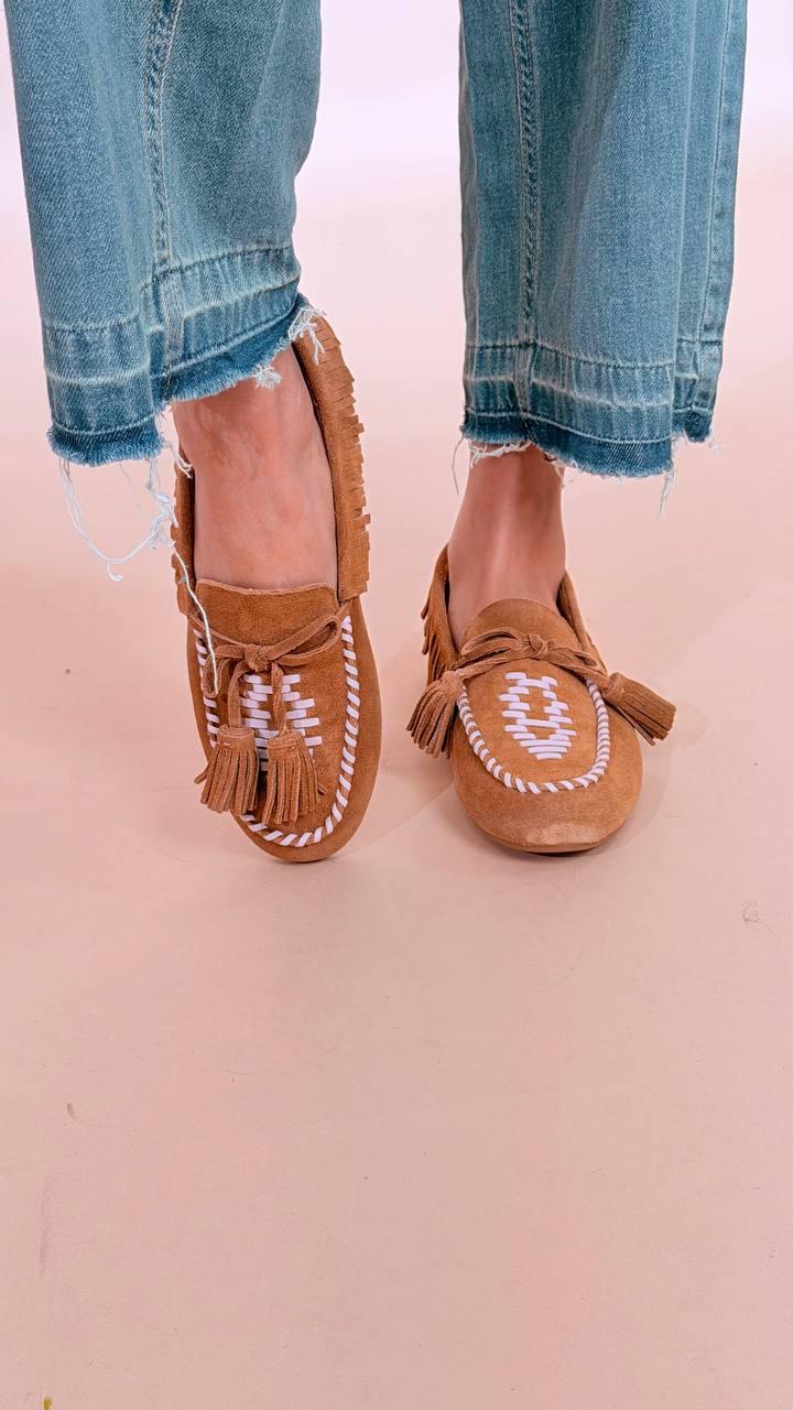 OVYE Mocassino con inserto rosa babol F2550524 CROSTA 