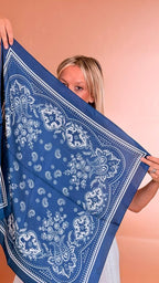 LEVA Foulard fantasia SC004 BLU 