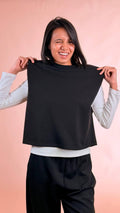 ELLEH Top spalla imbottita SS260183 NERO 