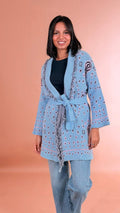 LEVA Cardigan bandana 5254110 AZZURRO 