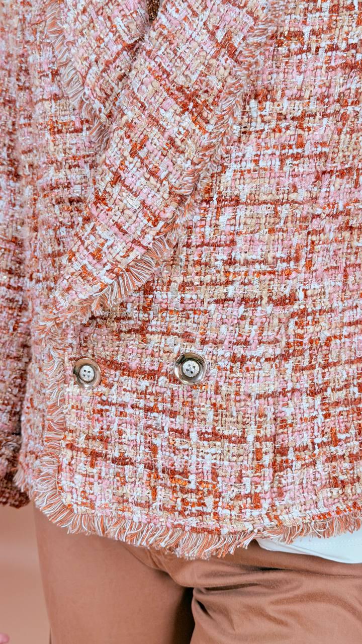 HAVE ONE Blazer tweed JNO-Q119 MULTICOLOR 