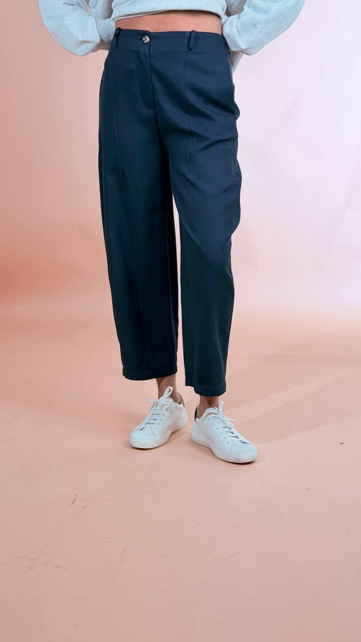 LEVA Pantalone basico  53ly 47co P1550 BLU 