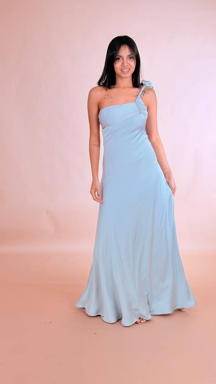 ELLEH Abito monospalla SS260382 CELESTE 