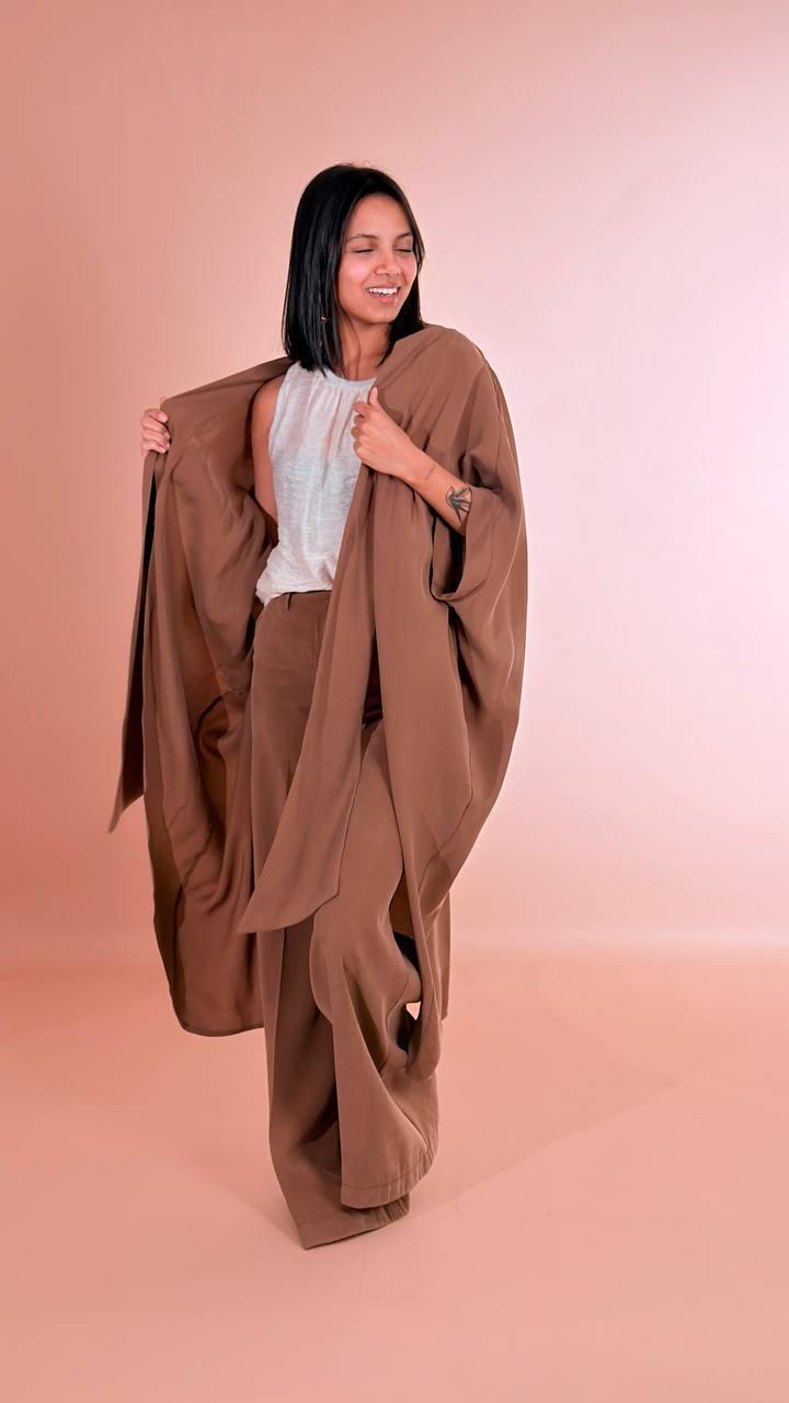 SOUVENIR Pantalone fluido W39S0244/ASIA CIOCCOLATO 