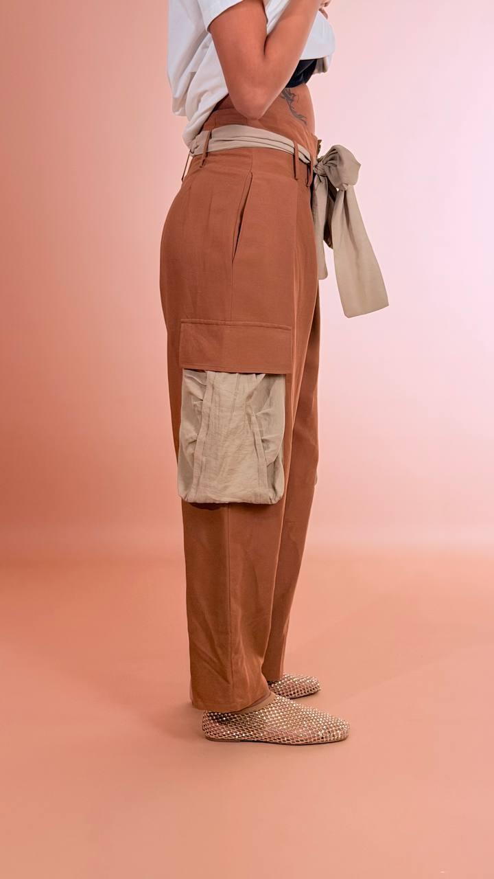 PHILIA LOFT Pantalone safari D02E0974 CAMMELLO 
