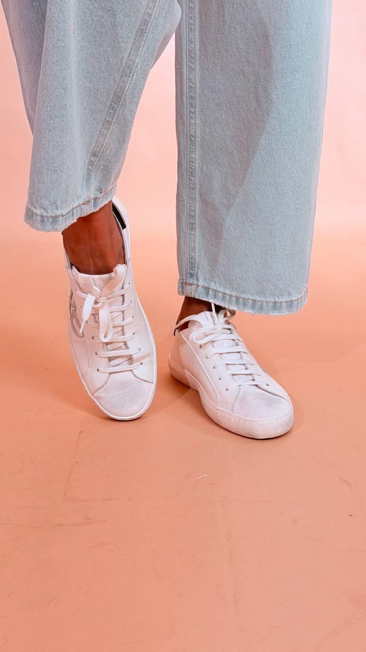 OVYE sneaker bianca nero FE4461CRO BIANCO NERO 