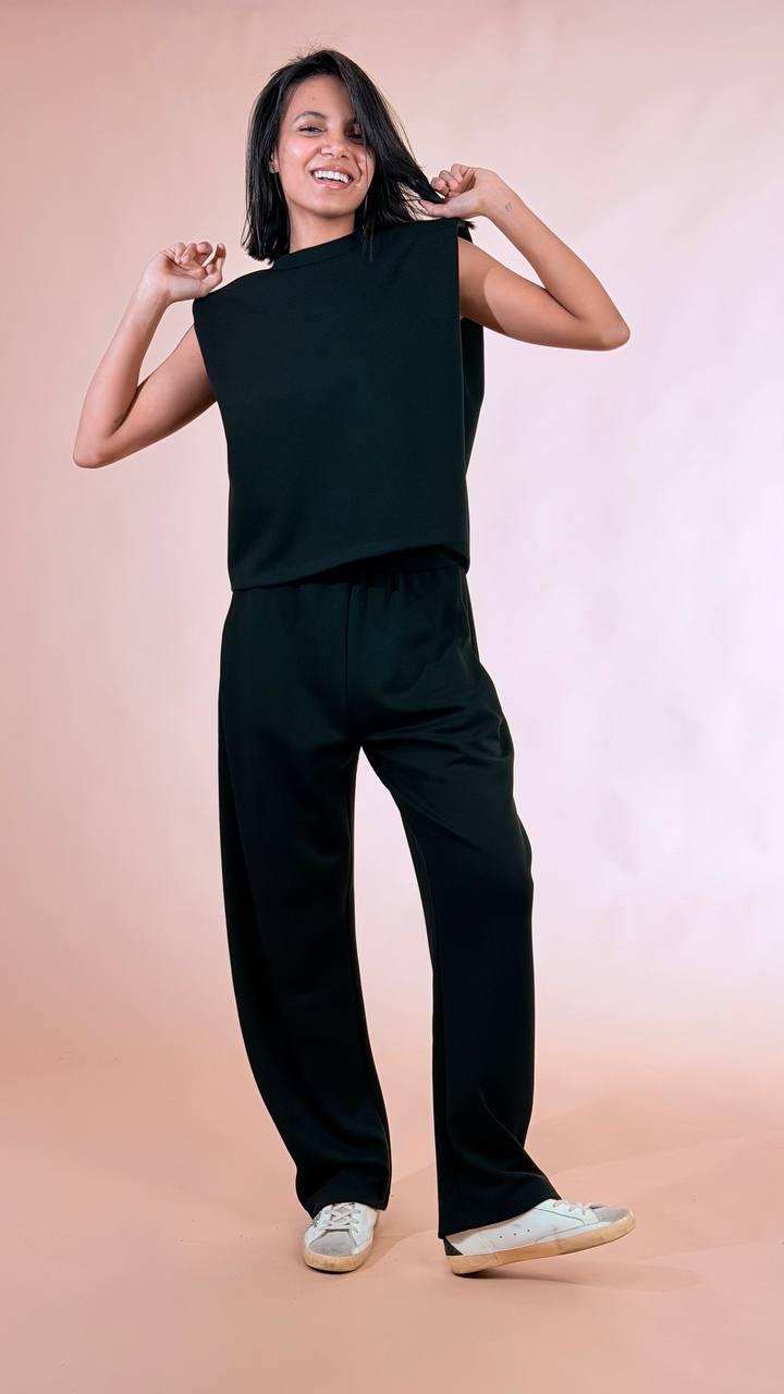 ELLEH Top spalla imbottita SS260183 NERO 
