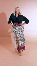 HAVE ONE "kaleido" gonna pareo fanatsia GMA-Q206 FUCSIA/MORO 