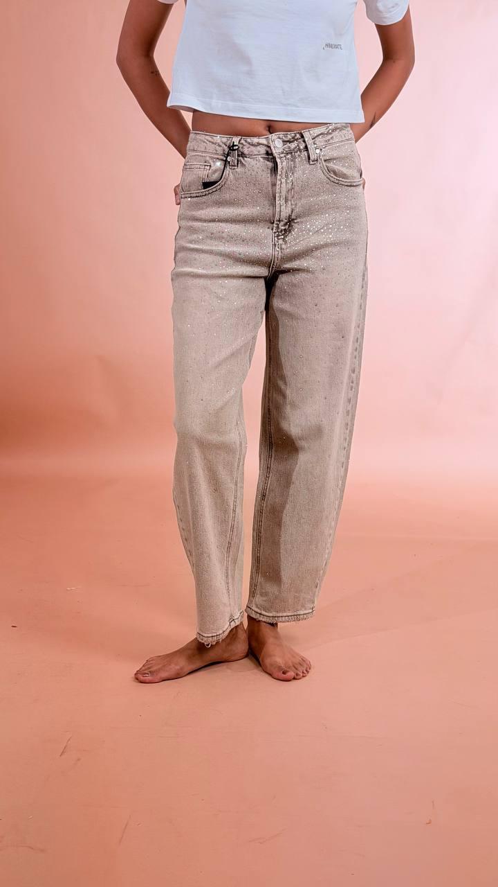 LEVA Jeans swarovski FX5280 BEIGE 