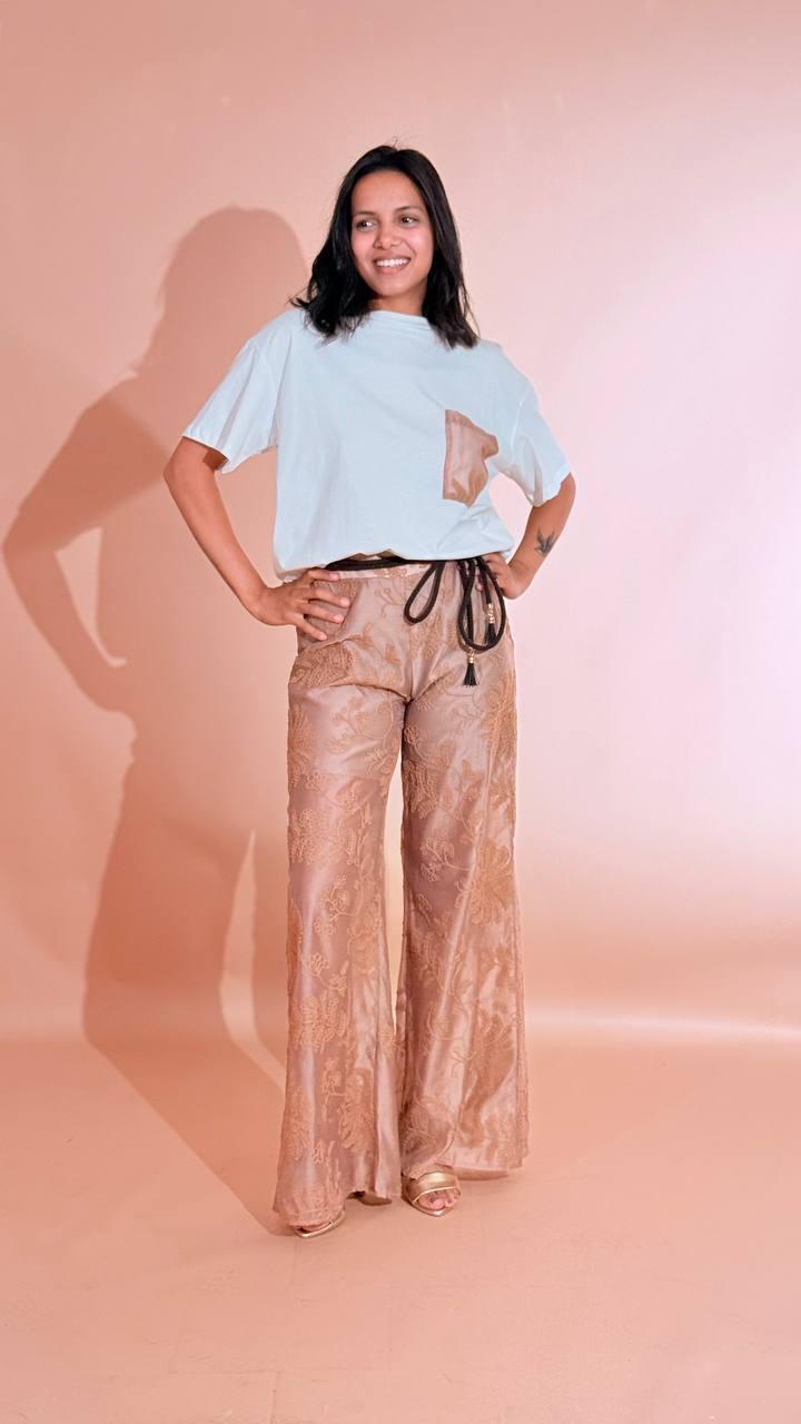 H2O Pantalone ricamo PAVEDA BLUSH 