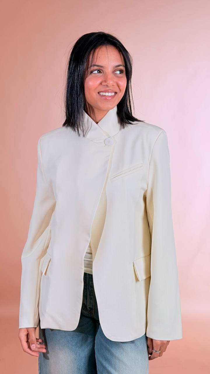 LEVA Blazer filo oro 60vi 40pl G07589 AVORIO 