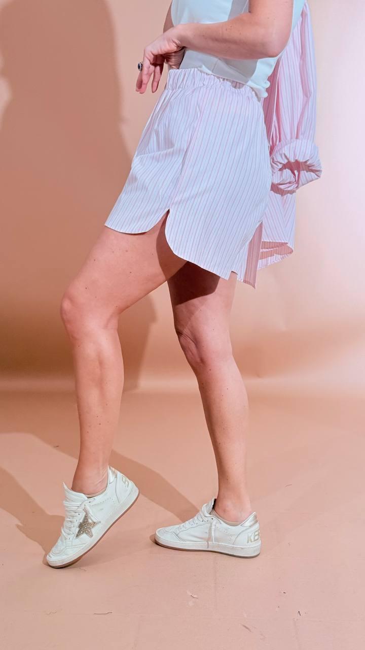 GLAMOROUS Short rigato TM0888A PINK 