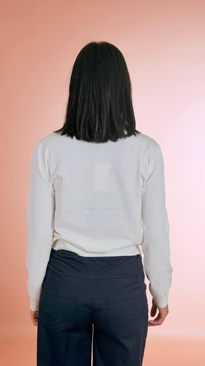 MOTEL Polo in maglia P6HMJ10A418 BIANCO 