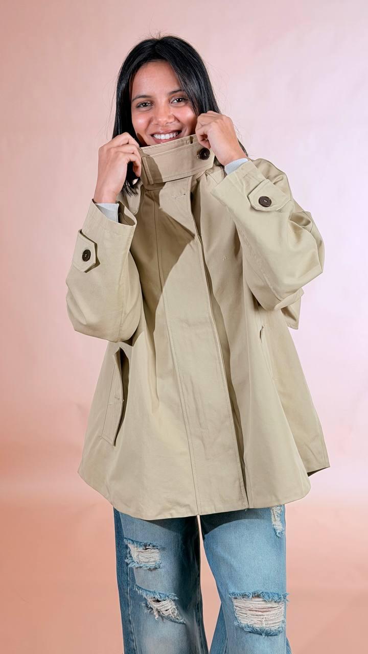 LEVA Trench corto over B651 BEIGE 