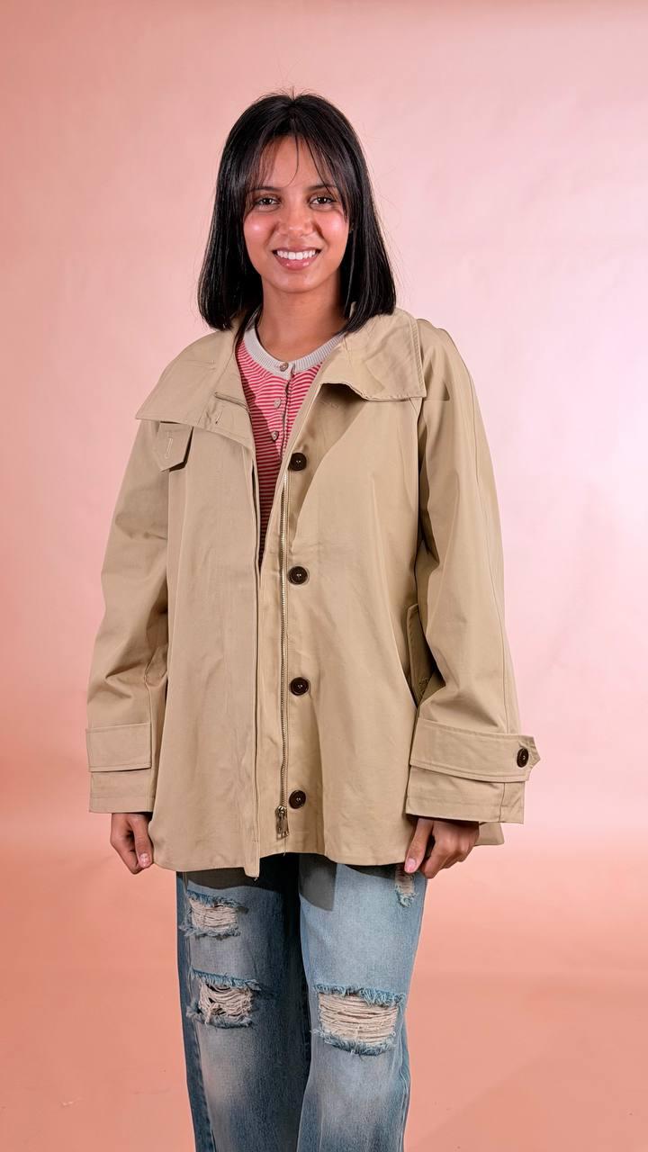LEVA Trench corto over B651 BEIGE 