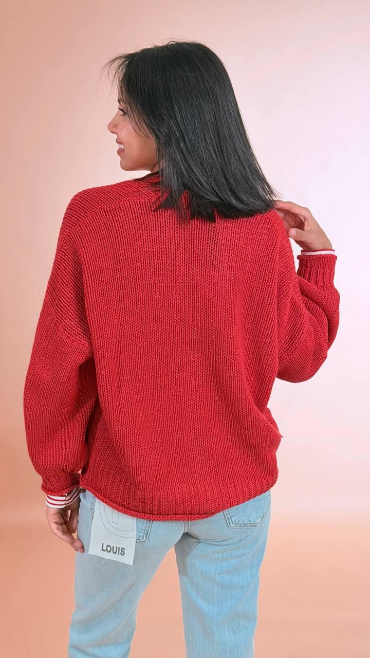 HAVE ONE Cardigan bottoni tasche JIT-Q007 CORALLO 