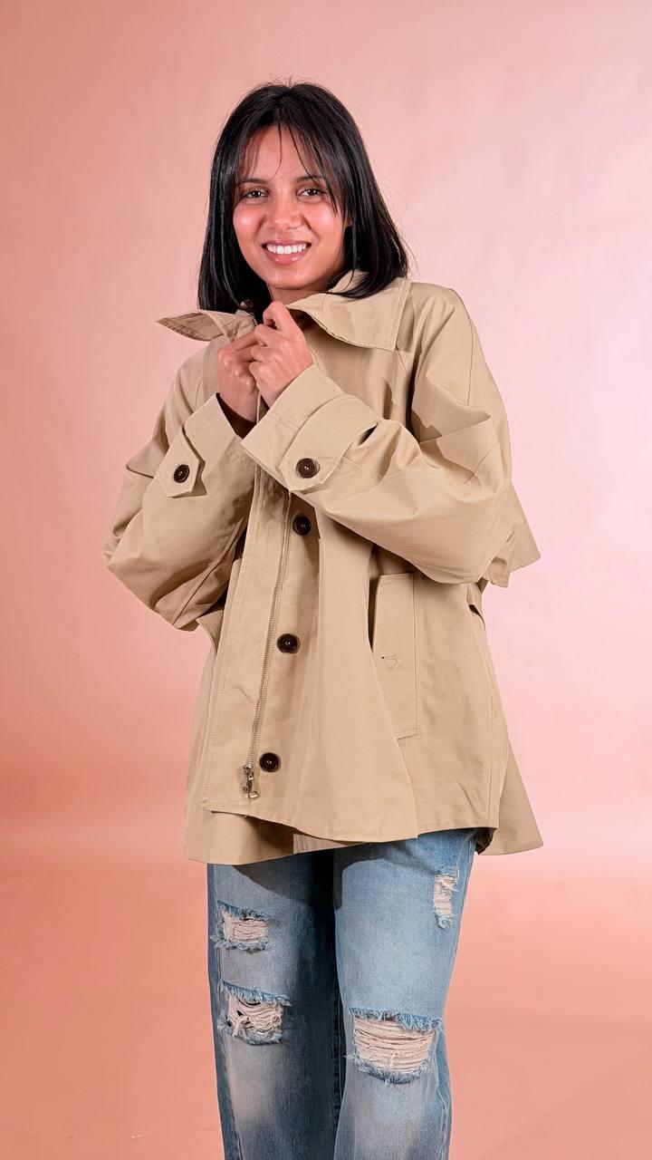 LEVA Trench corto over B651 BEIGE 
