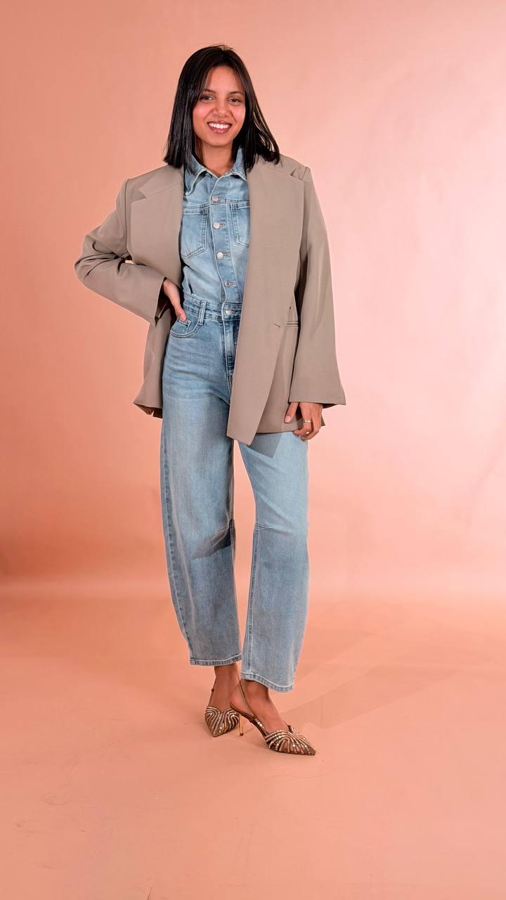 LEVA Tuta intera denim M7JF398 DENIM 