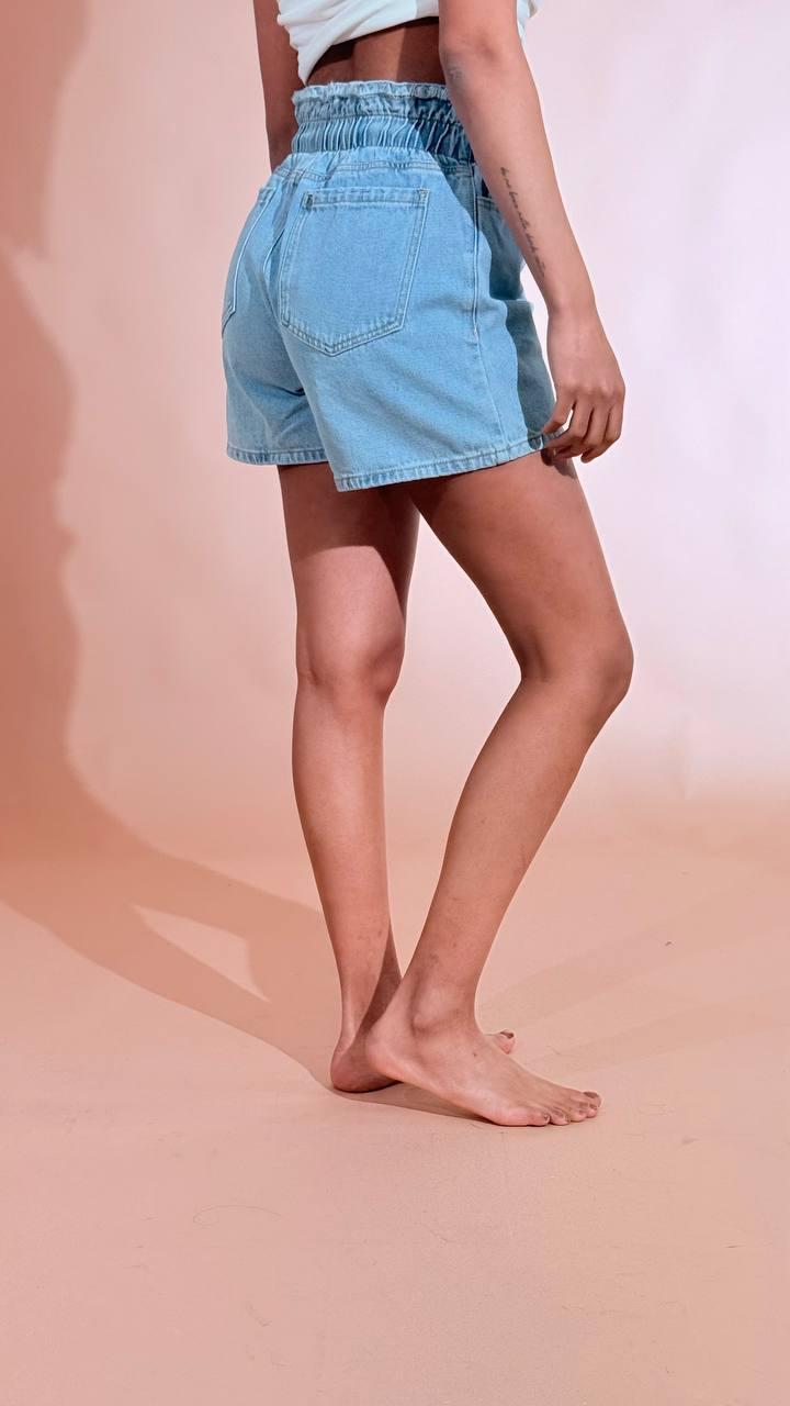 ELLEH Short elastico caramella EL083 DENIM 
