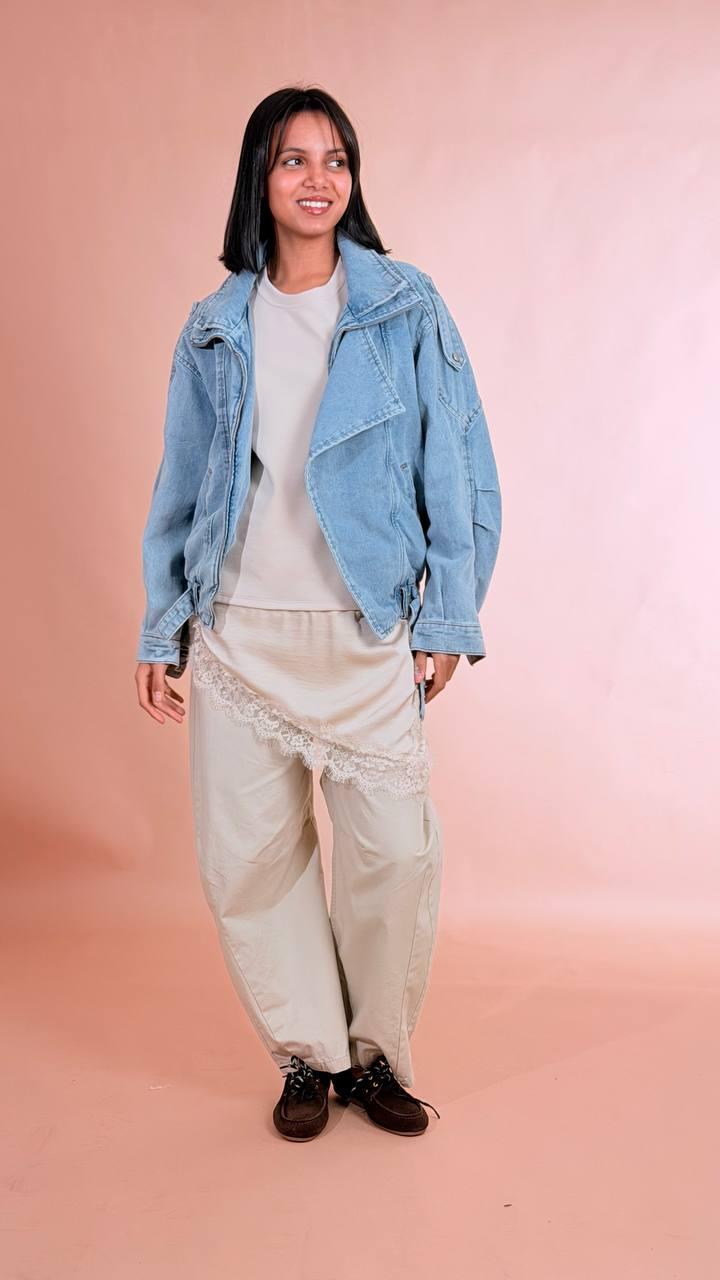LEVA Bomber denim 98co 2pl G2B-347 DENIM 
