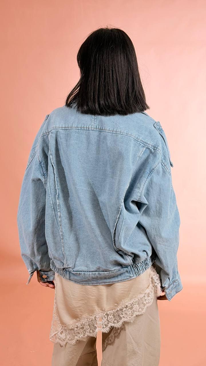 LEVA Bomber denim 98co 2pl G2B-347 DENIM 