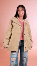 LEVA Trench corto over B651 BEIGE 