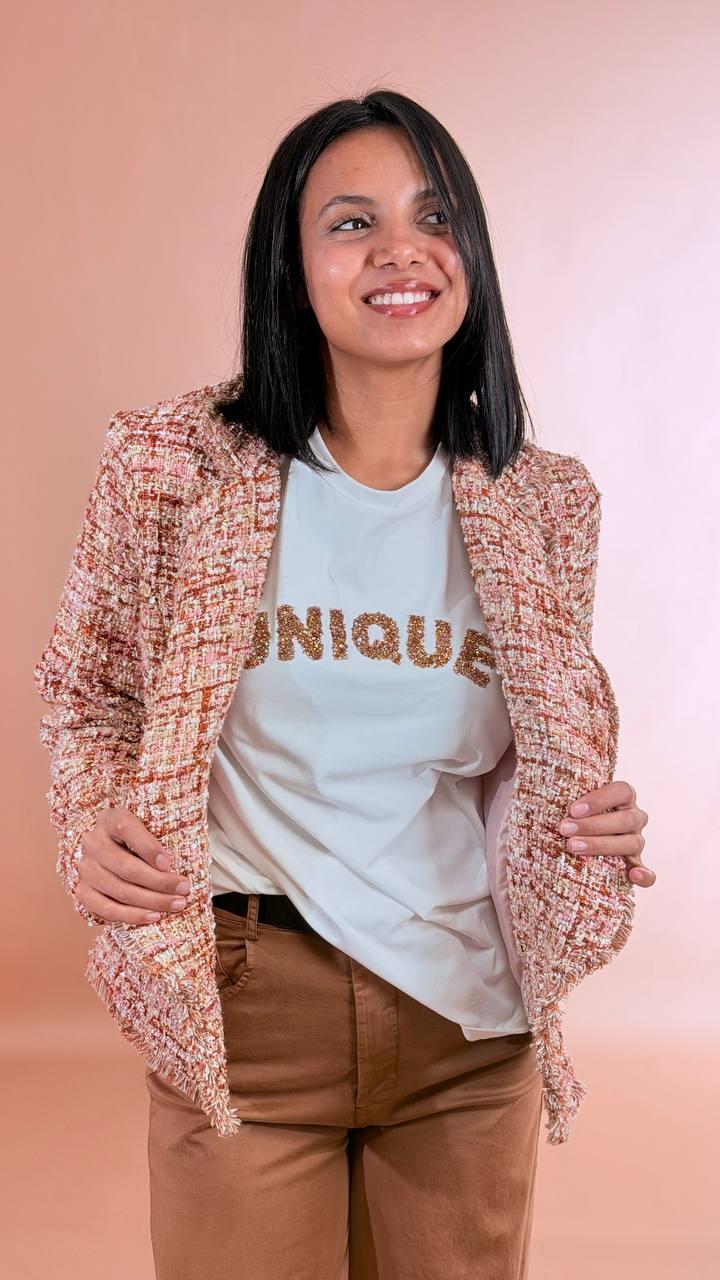 HAVE ONE Blazer tweed JNO-Q119 MULTICOLOR 