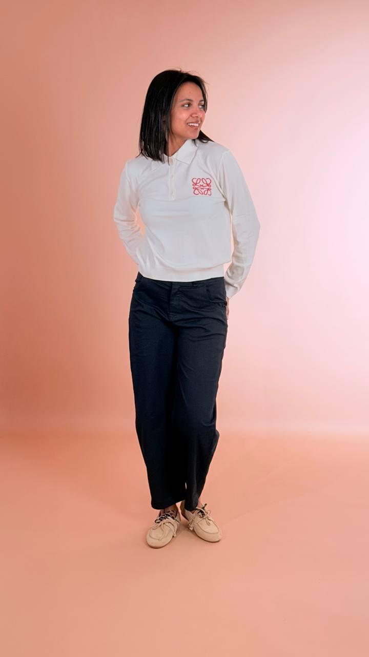 MOTEL Polo in maglia P6HMJ10A418 BIANCO 