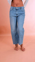 PHILIA LOFT Jeans wide leg 100co V02O0059 DENIM 